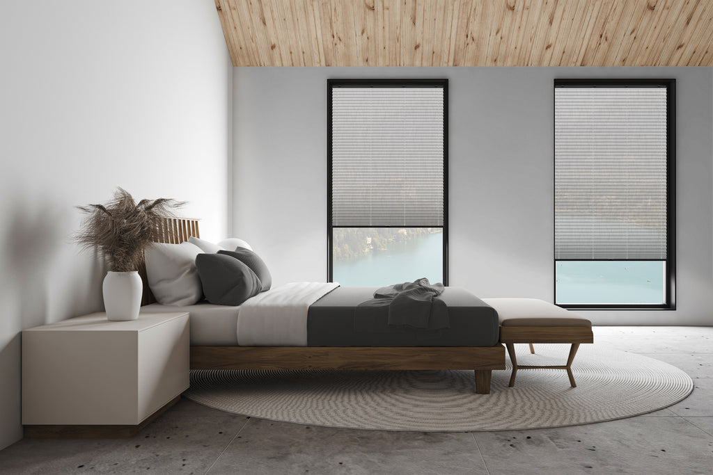 Dachfenster-Plissee Halbtransparent Venedig -  Beliebte Crush-/Knitter-Optik