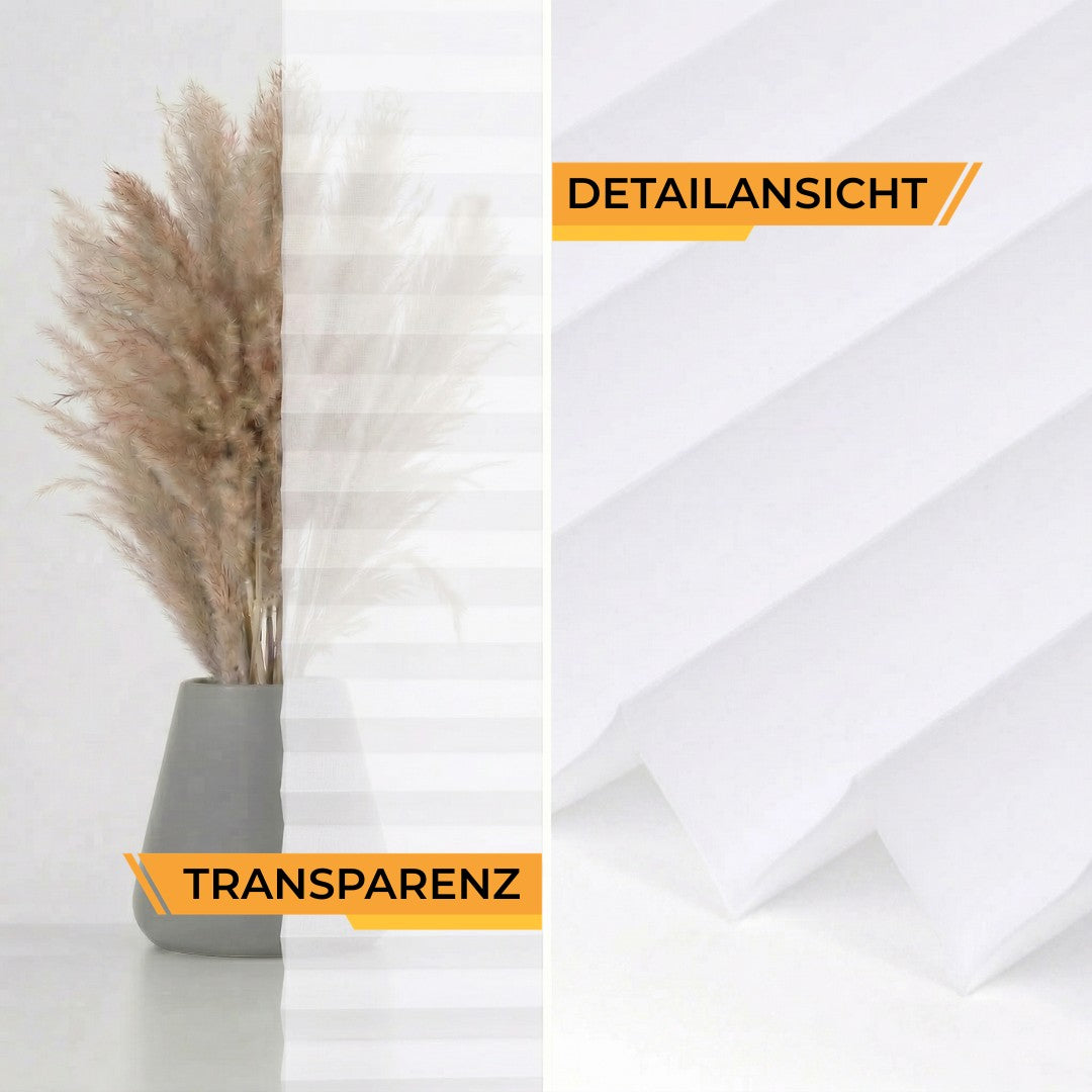 Plissee Halbtransparenz Mailand - Struktur: Glatt