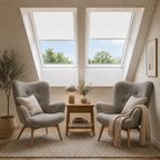 Dachfenster-Wabenplissee lichtdurchlässig