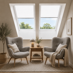 Dachfenster-Plissee Halbtransparent Mailand